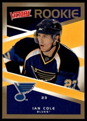 2010-11 Upper Deck Victory Rookie RC Gold Ian Cole #303 Blues